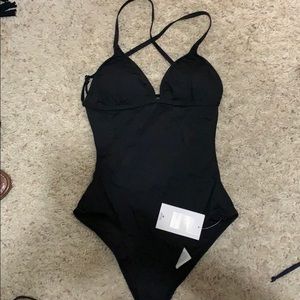 Rip curl black one piece swim suit